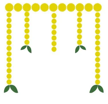 Haldi ceremony decoration elements, mehendi for Indian Wedding Invitation. .. 写真素材