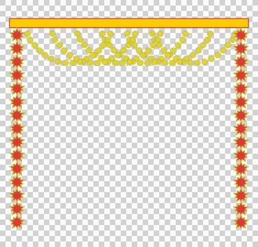 Haldi ceremony decoration elements, mehendi for Indian Wedding Invitation. .. Stock Photos