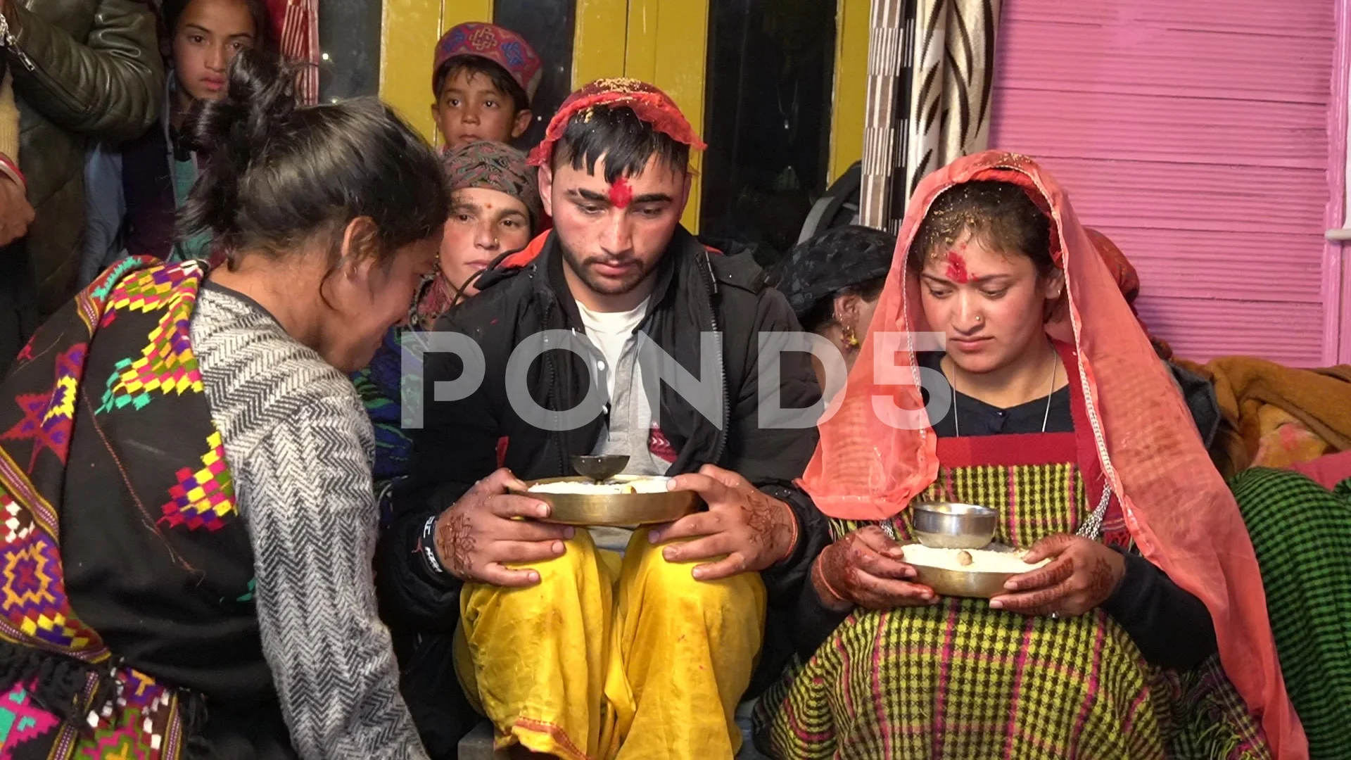 Haldi Ceremony In Himachali Wedding in India