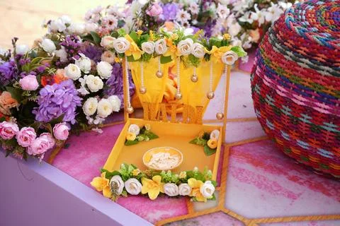 Haldi Plate Foto stock