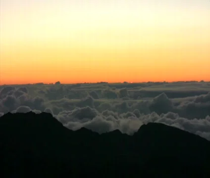 Haleakala Crater Sunrise Maui Time Lapse Stock Footage