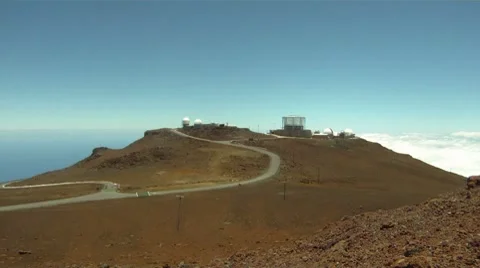 Haleakala Volcano Observatory Video stock 8156094