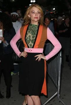  Haley Bennett at The Equalizer premiere in New York City. 22 September 20... Stock Photos