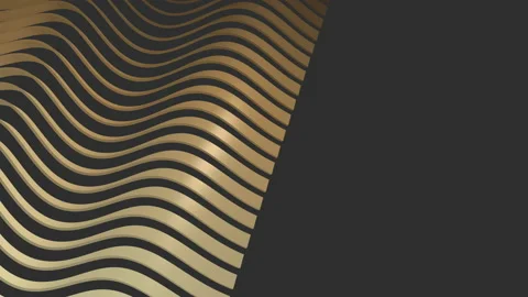 Half Abstract Circular loop background . 3d rendering-a 3d pattern of ribbon wav Stock Footage 153287233