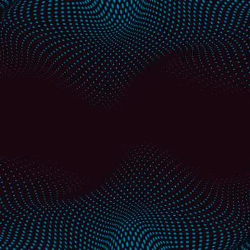 Half and full tone dotted patterned optical illusion Stock Illustration
