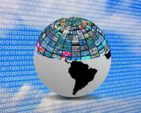 Half and half Stock Illustration