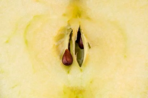 Half Apple Background Stock Photos