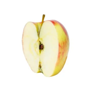 Half of apple isolated on white Foto stock