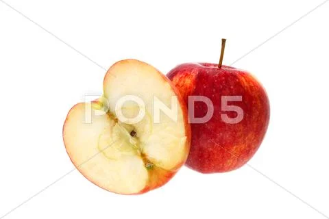 Half an apple Stock Photos