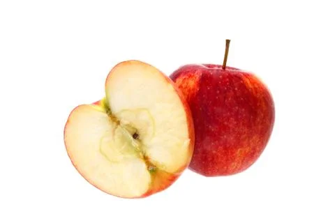 Half an apple Stock Photos