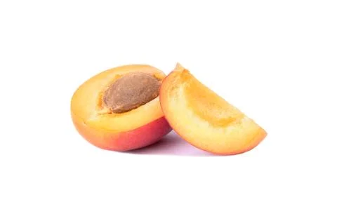 Half of apricot Stock Photos