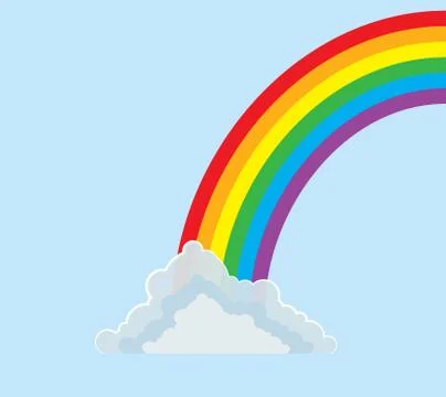 Half-Arc Rainbow Illustrazione stock