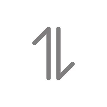 Half arrow up down icon. Web Icon. Premium quality graphic design. Signs Illustrazione stock