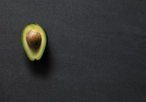 Half of a avocado Stock Photos