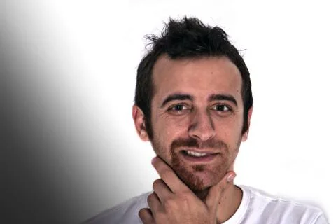 Half beard-seducer Stock Photos