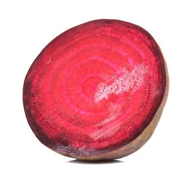 Half of beetroot isolated on white background Stock Photos