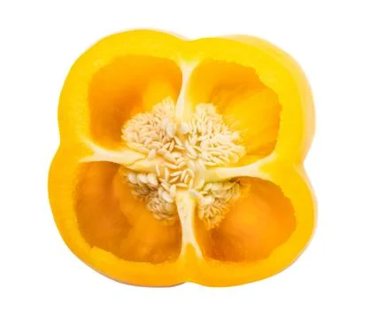 A half of bell pepper Stock Photos