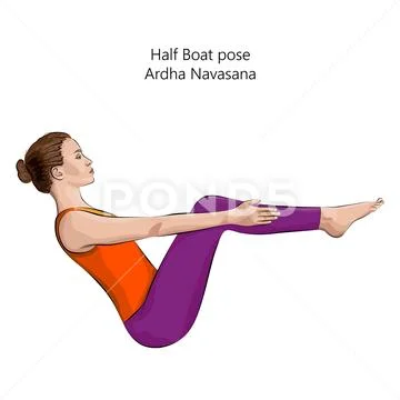 yoga poses - Front Lying Boat Pose position (supta navasan… | Flickr