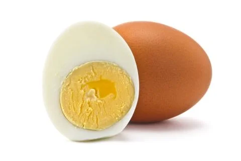 Half boiled eggs Stock Photos