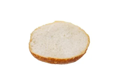 Half bread isolated on white background Stock Photos
