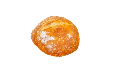 Half bread isolated on white background. view from above Stock Photos