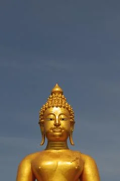 Half buddha statue Stock Photos
