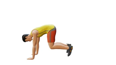 Half Burpee Stock Footage 235329340