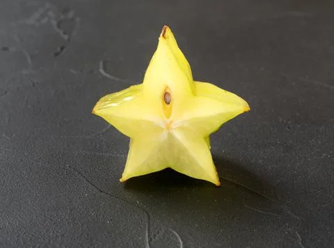 Half carambola fruit Stock Photos