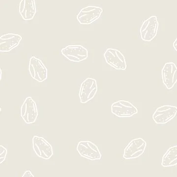 Half chicken fillet line vector seamless pattern Stock Illustration