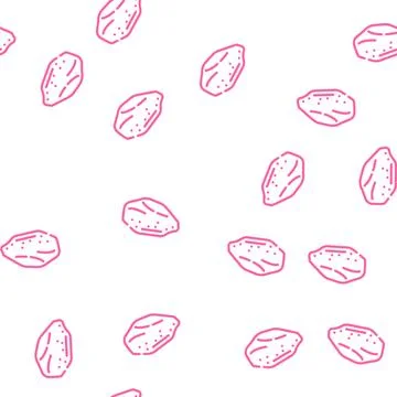 Half chicken fillet vector seamless pattern Stock Illustration