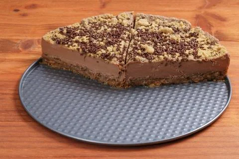 Half Chocolate cake Stock Photos