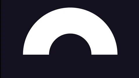 Half circle animation Stock Footage 242582640