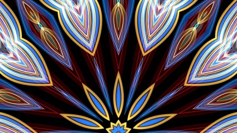 Half circle hypnotic pulsation and vibration on dark. Stock Footage 247583700