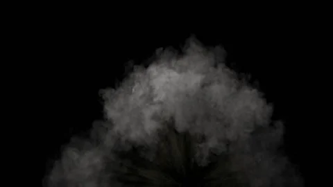 Half circle's smoke shock wave, Dust wave blowing Stock Footage 142647411