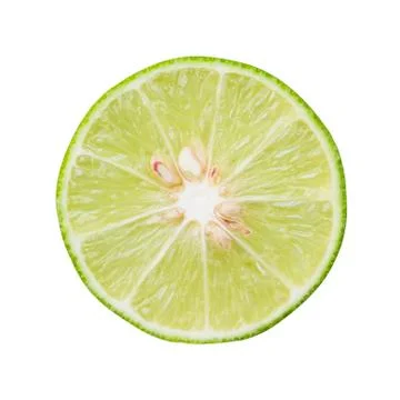 Half citrus lime fruit Stock Photos