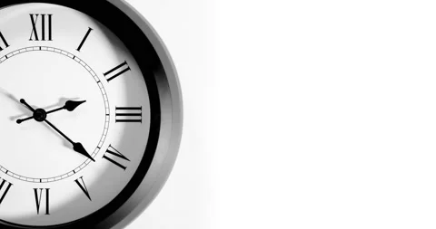 Half of the clock and space for your own text. Time lapse of antique Wall Clock Stock Footage 152775643