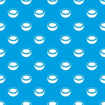 Half of coconut pattern seamless blue イラスト素材