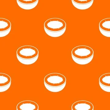 Half of coconut pattern seamless 스톡 일러스트