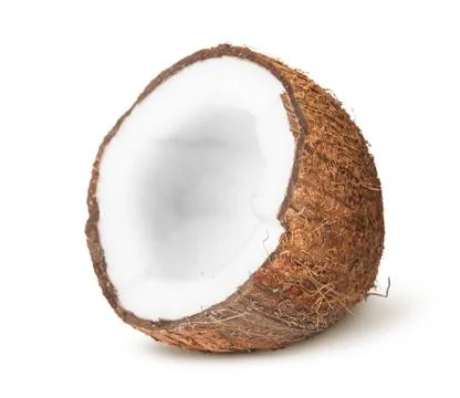 Half of coconut Stock Photos