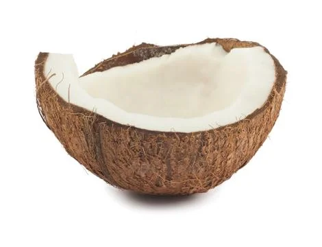 Half of coconut Stock Photos