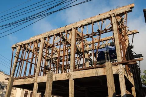 Half Constructed Building 스톡 사진