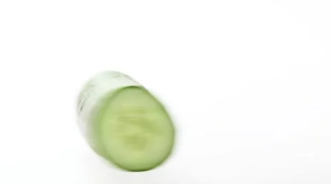 Half a cucumber, rotating Stock Footage 8570807