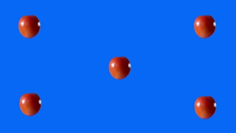 Half cut cherry tomato in loop motion Stock Footage 152629577