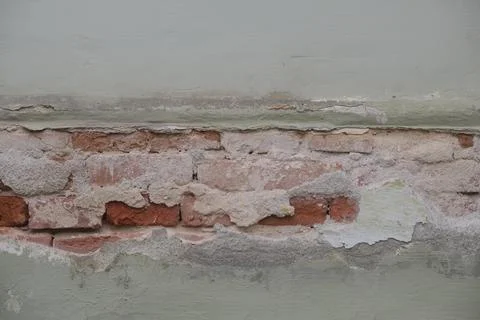 Half destroyed wall 3 Stock Photos