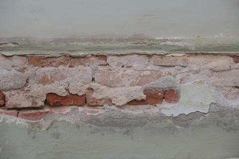 Half destroyed wall 4 Stock Photos