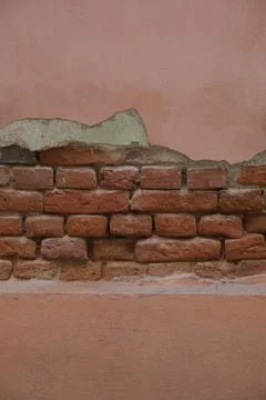 Half destroyed wall 5 Stock Photos