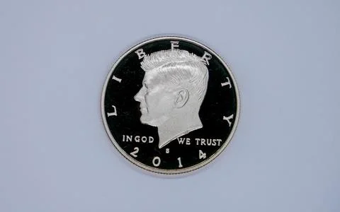 Half Dollar Coin Front side Stock Photos