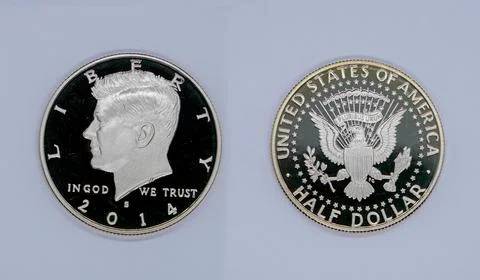 Half Dollar Coin Stock Photos