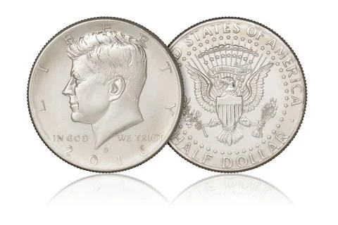 Half dollar coin Stock Photos
