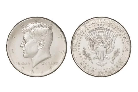 Half dollar coin Stock Photos